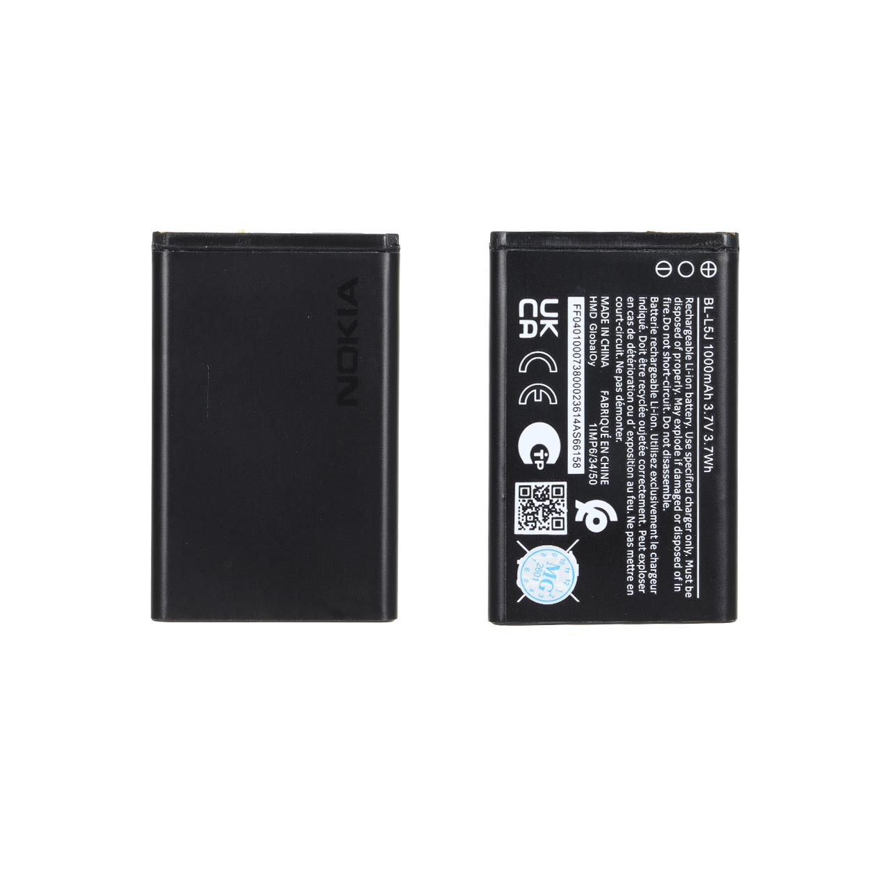 باتری موبایل Nokia مدل BL-L5J ظرفیت 1000mAh (گارانتی شش ماهه MG)